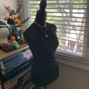 Ribbed halter tank top